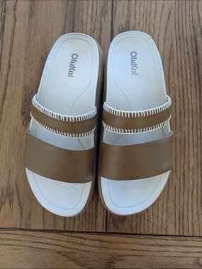 Olukai Women's Slide Sandals in Brown